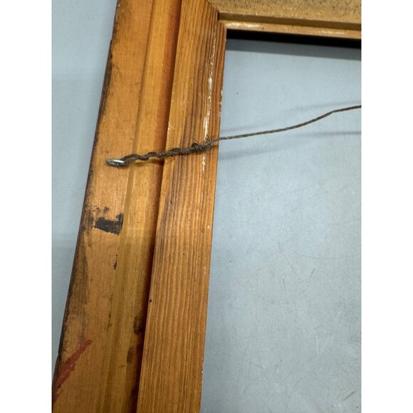 Vintage Rectangular Wooden Picture Frame With Gold Detailing 23X19" READ - Picture 3 of 7